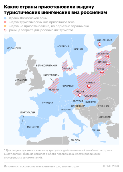 Чехия предложила бессрочный запрет на выдачу виз россиянам